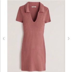 NWT Abercrombie Elevated Knit Polo Mini Dress